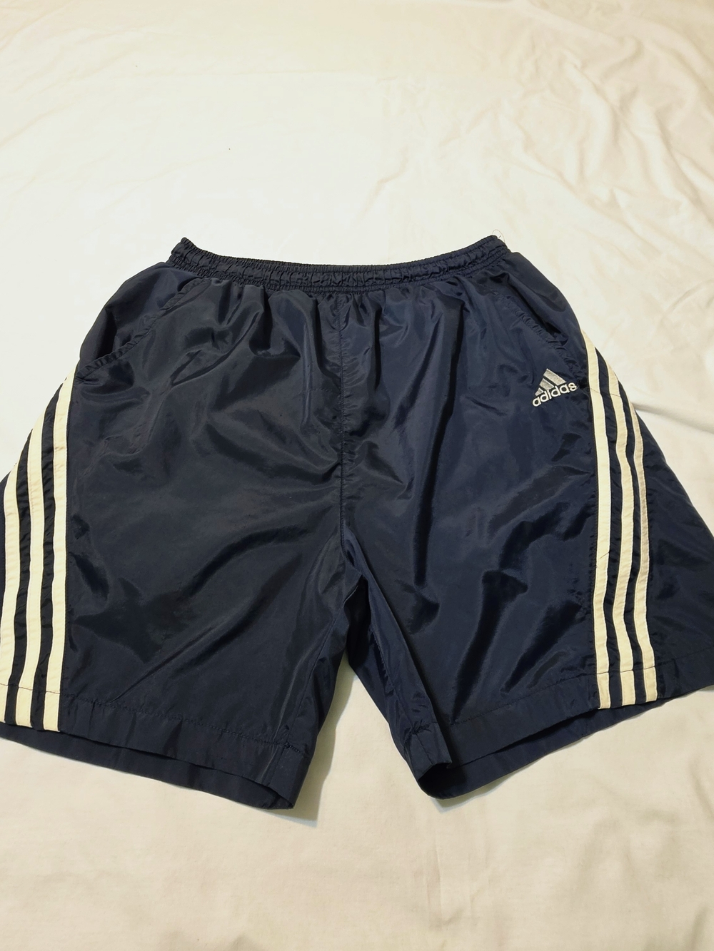 Adidas Vintage Men's Navy Blue Swim Trunks